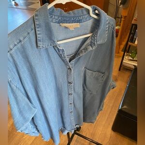 LOFT Indigo Denim Shirt